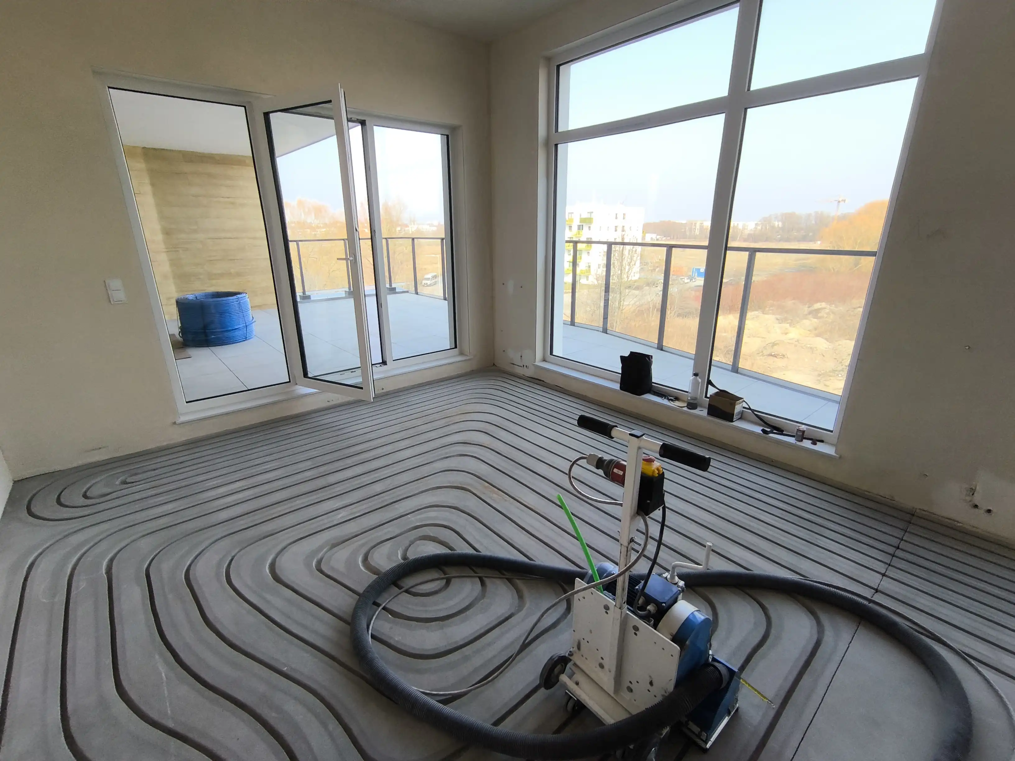 Frezowanie pod ogrzewanie podłogowe