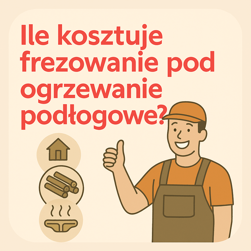 Frezowanie betonu pod ogrzewanie podłogowe