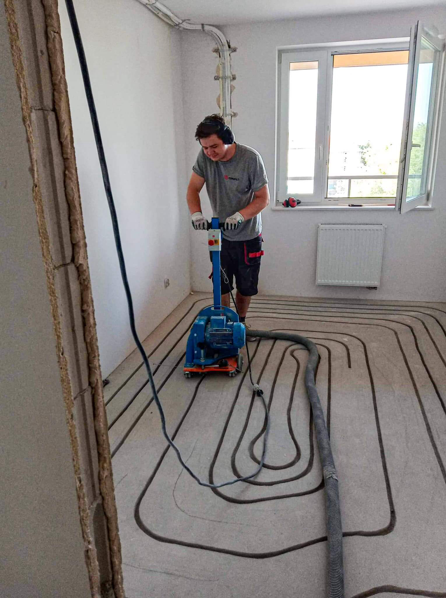 Frezowanie pod ogrzewanie podłogowe