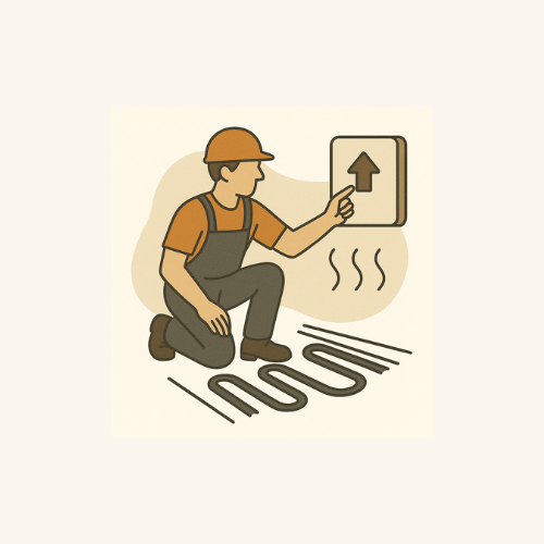 Uruchomienie systemu ogrzewanej podłogi